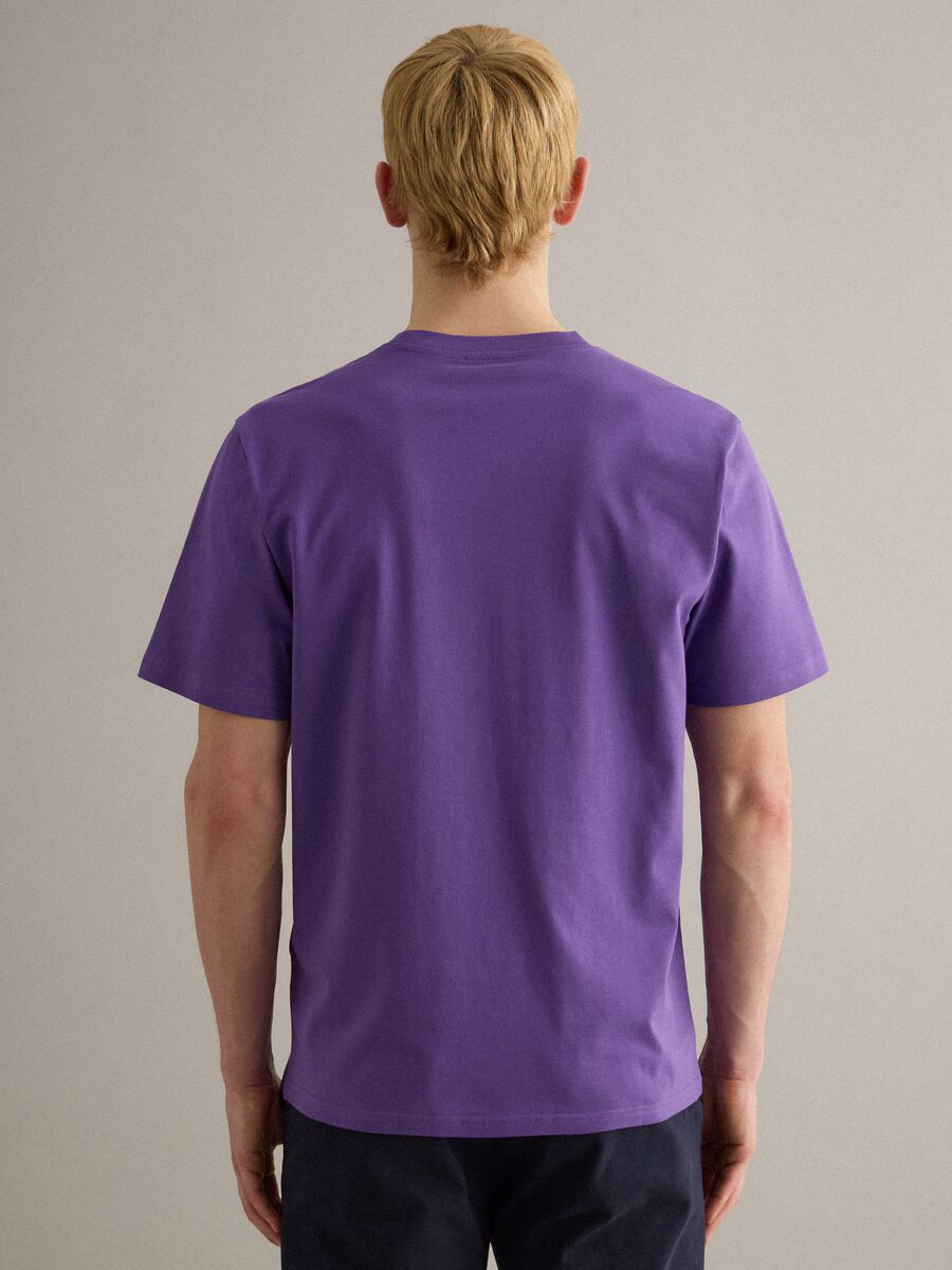 Violet pure cotton crew neck T-shirt relaxed fit_3