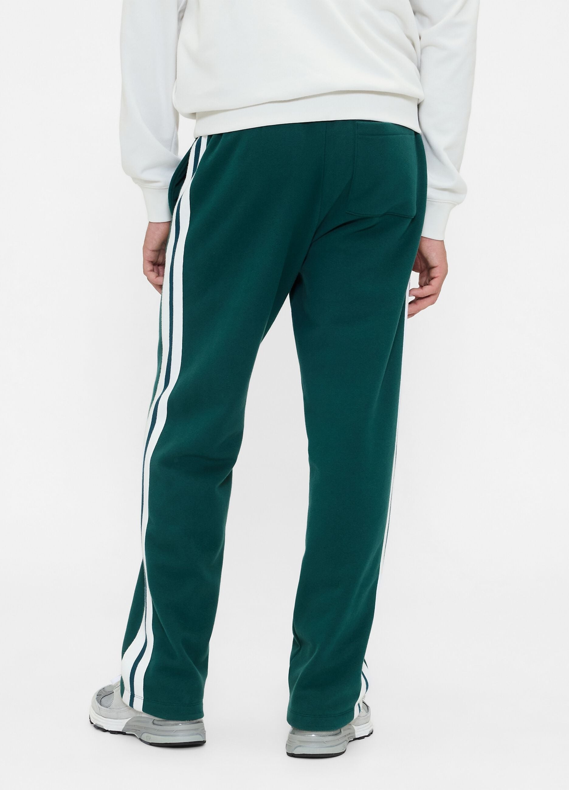 Green Cotton Blend Trousers