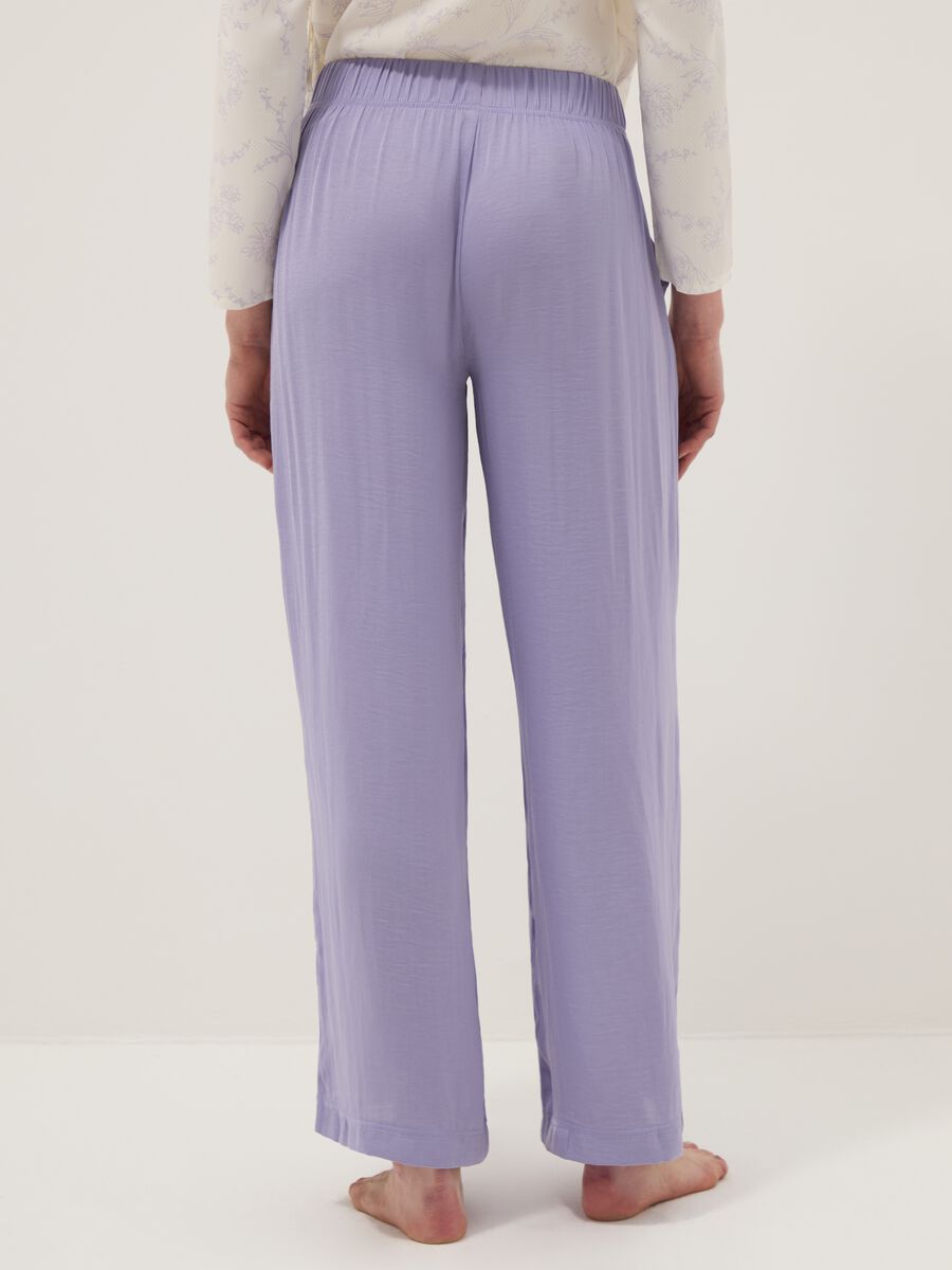 Pantaloni pigiama viola regular fit_2