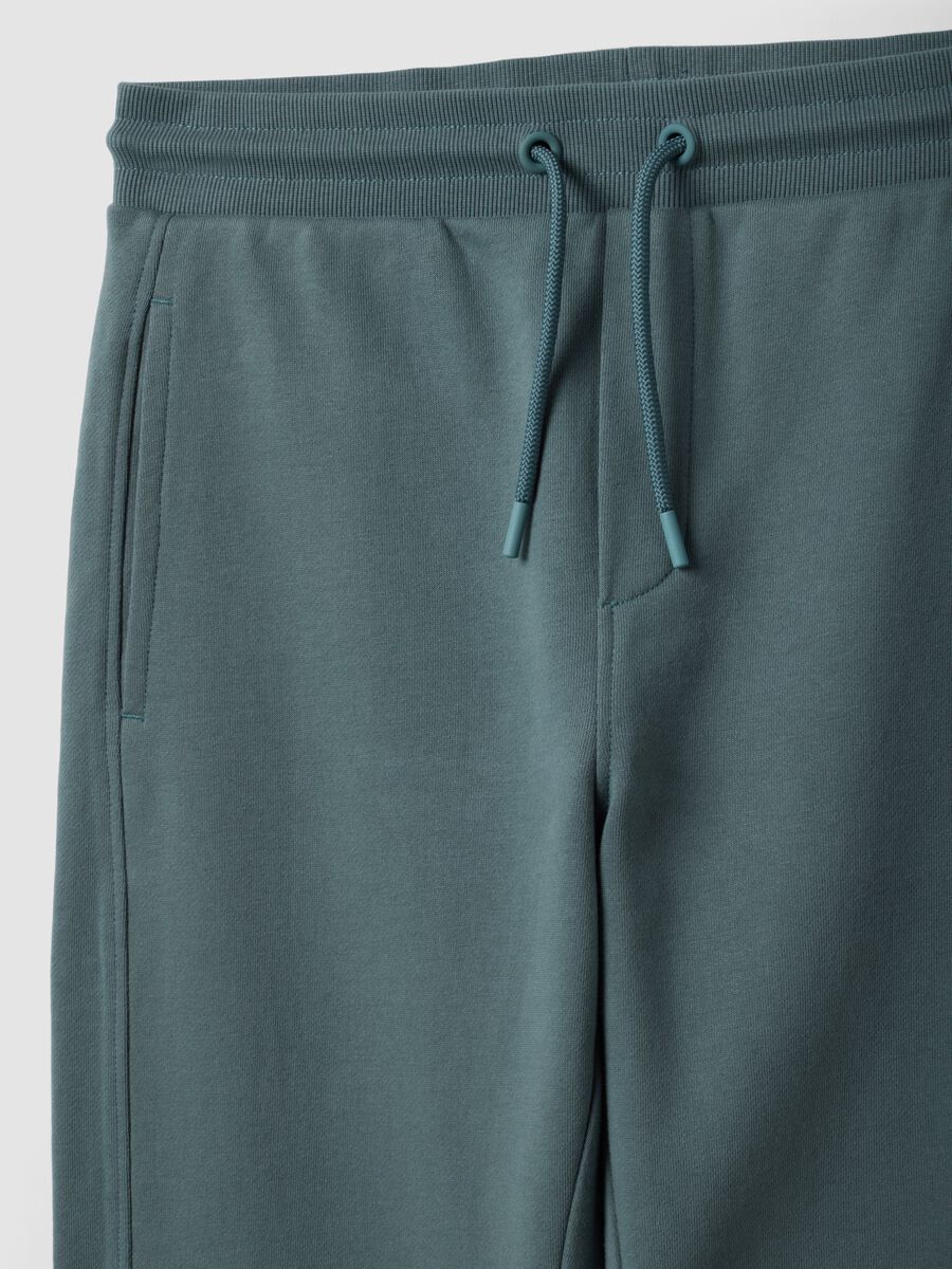 Blue organic cotton joggers_2