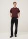 Red pure cotton regular fit T-shirt_0