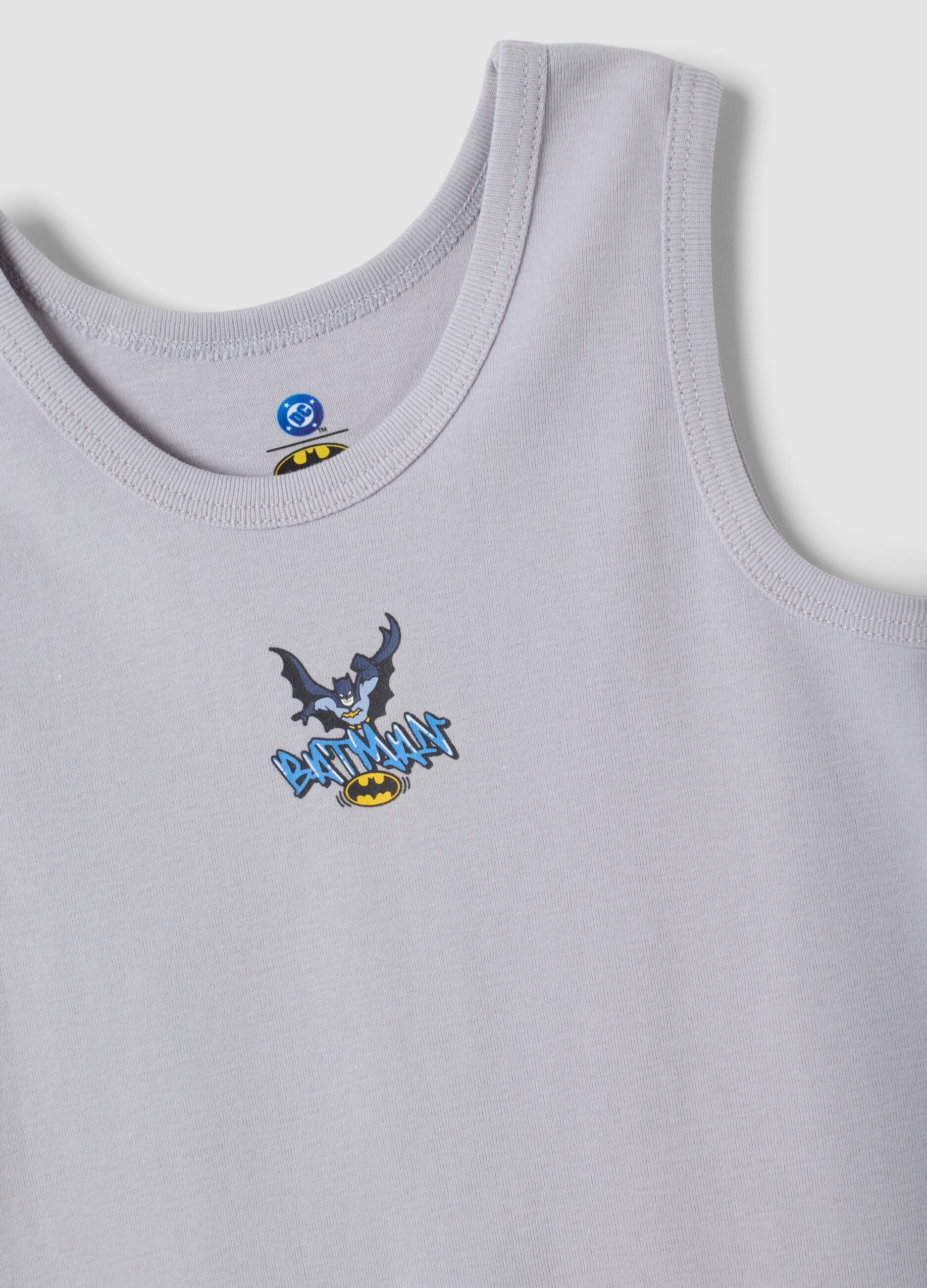 2-pack multicolour Batman organic cotton tank tops