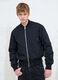 Black Nylon Bomber Jacket_1