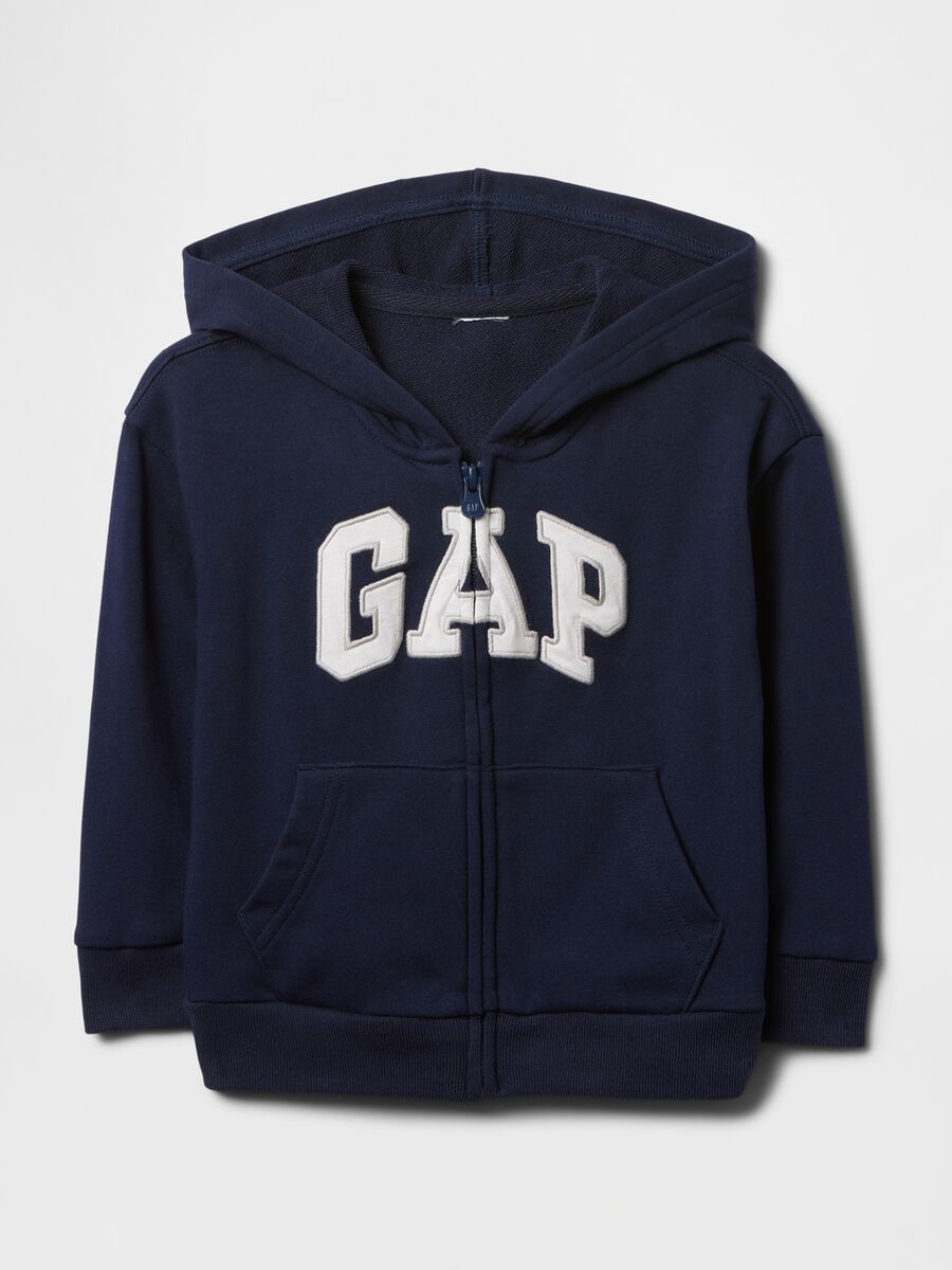 Cotton-blend hooded sweatshirt_0