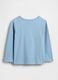 Long-sleeve blue cotton T-shirt_1