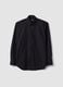 Black slim-fit shirt with classic collar, easy-iron_4