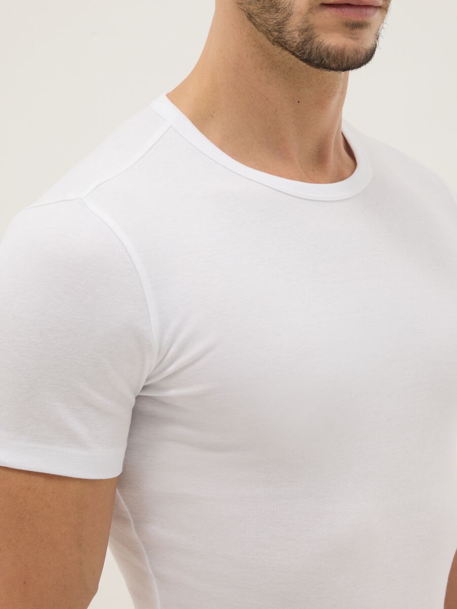 Bipack T-shirt bianca in puro cotone organico_3