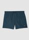 Blue swim shorts with elasticated waistband and drawstring_4