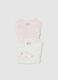 Two-pack multicolour pure cotton bodysuit regular fit for girls_2