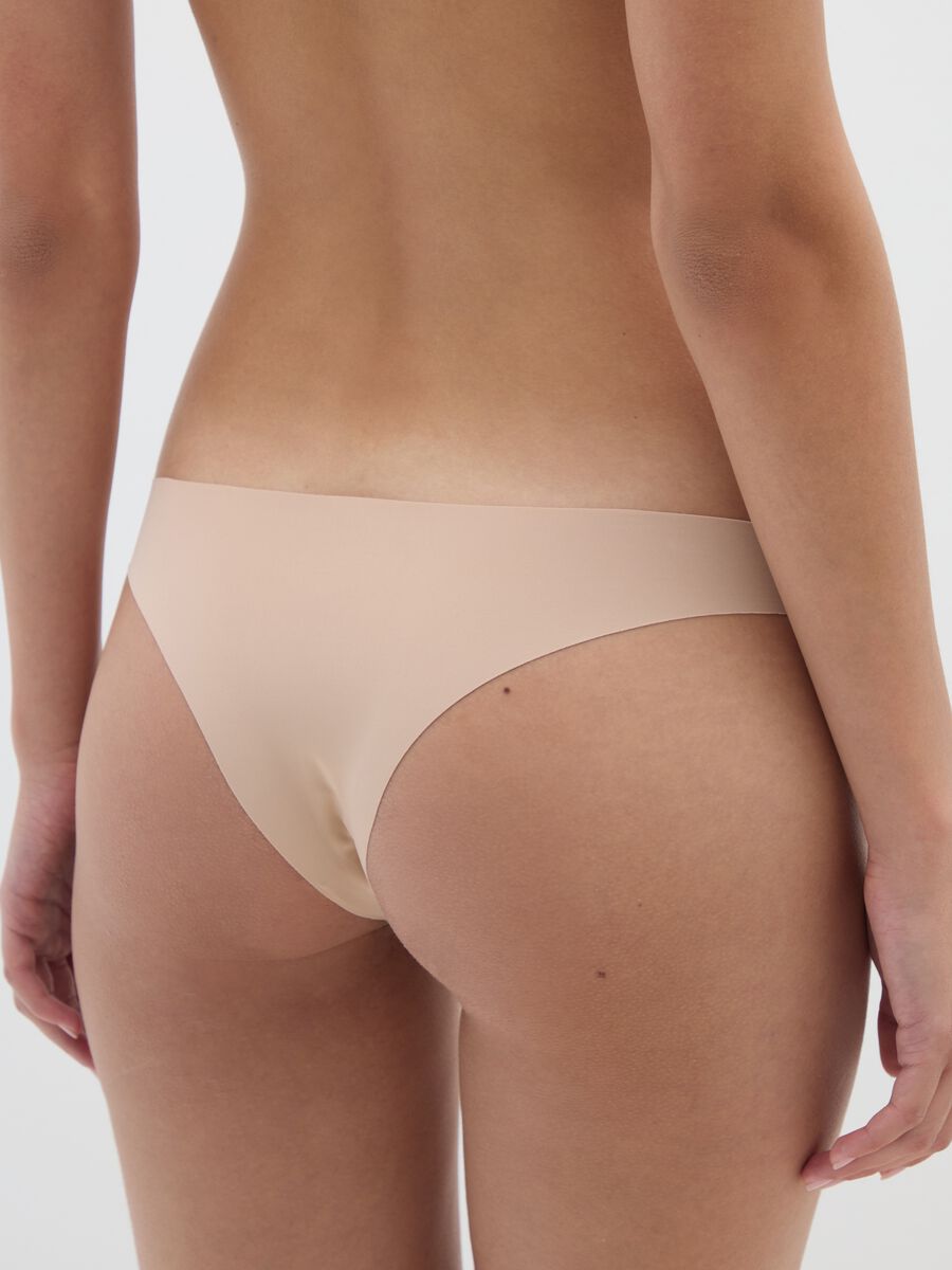 Beige stretch-fabric Brazilian briefs_2