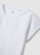 White pure cotton T-shirt with broderie anglaise detail, regular fit_5