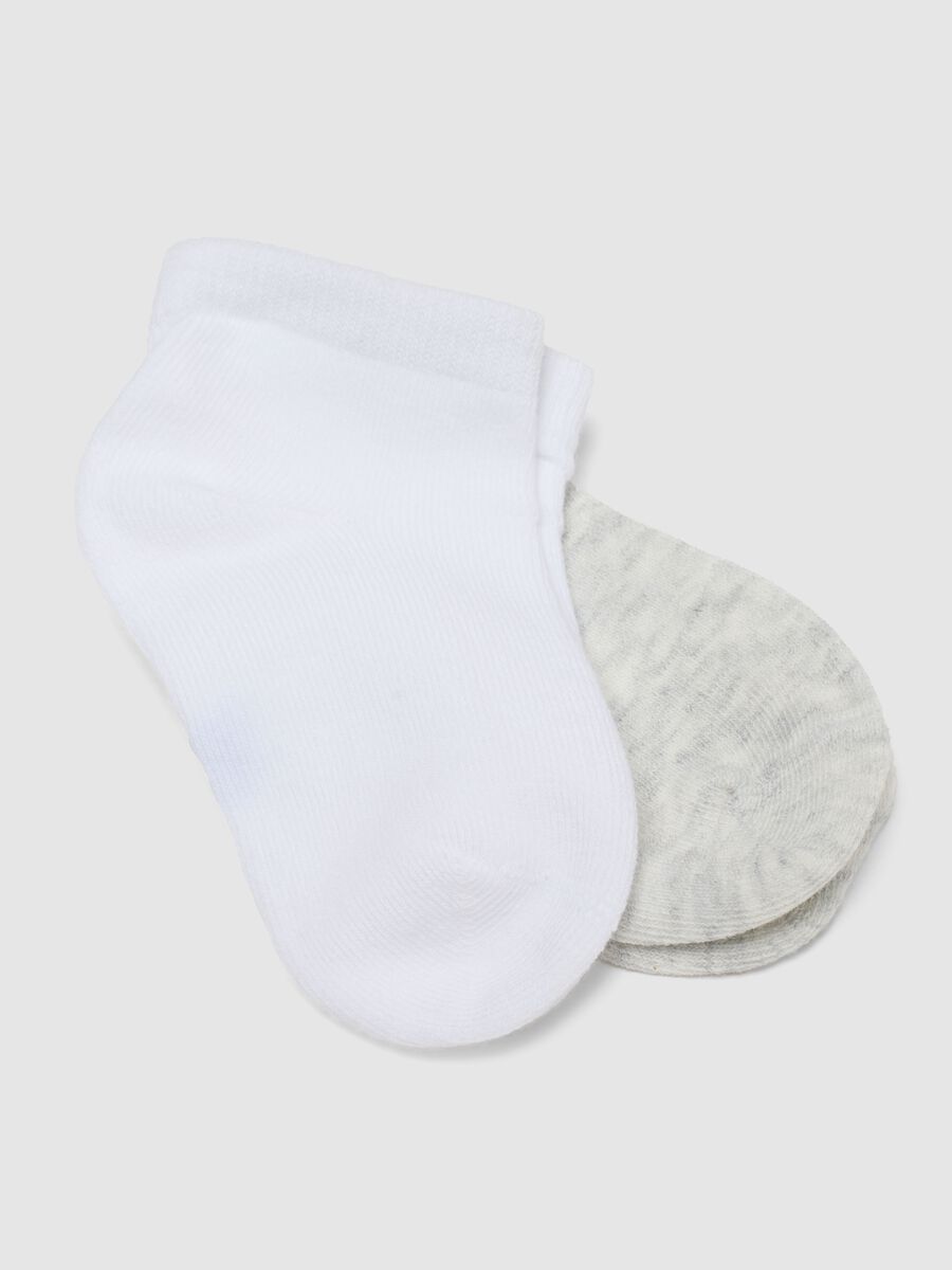Multipack of multicolour cotton blend short socks for newborns_2