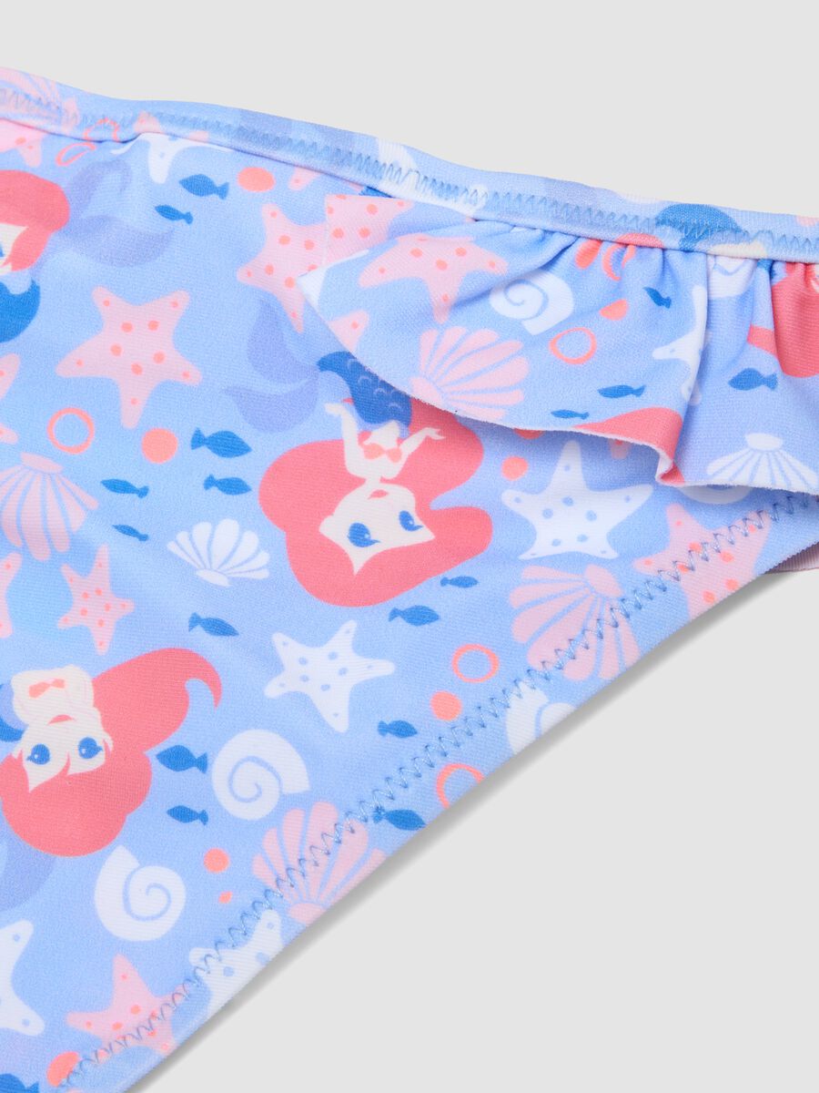 Slip mare azzurro per bimba in tessuto elasticizzato con stampa Sirenetta_3