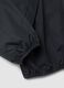 Black oversized rain jacket with hood and zip for boys_5