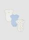 Multicolour 3-pack organic cotton bodysuits for baby and toddler_0