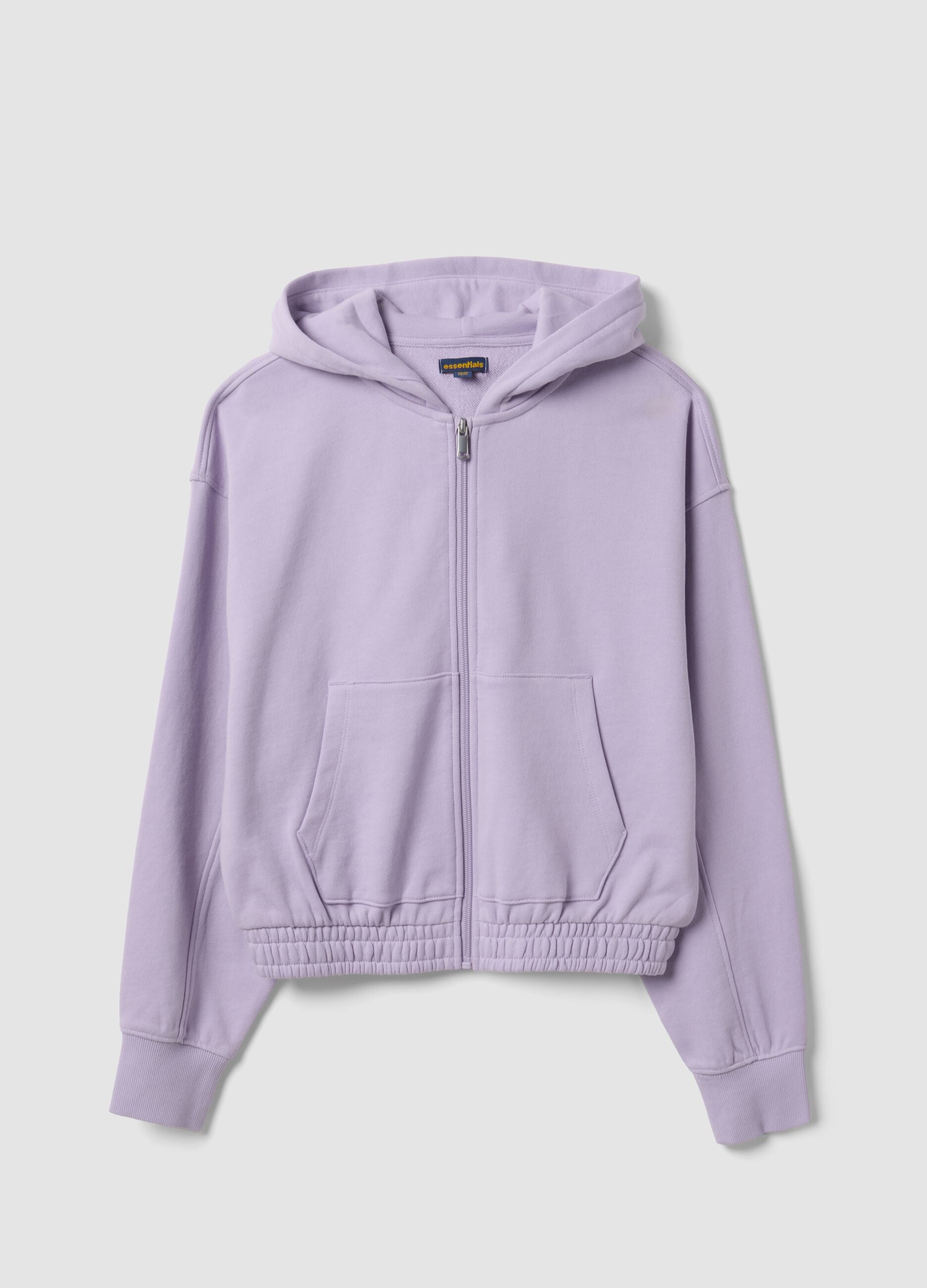 Purple organic cotton hoodie