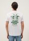 White pure cotton T-shirt with chest print, regular fit_2