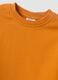 Orange oversized sweatshirt in pure organic cotton for boys_2