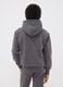 Grey cotton-blend hooded sweatshirt with Chicago Bulls print for boys_2