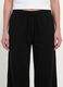 Black baggy-fit pure cotton jogger trousers_3