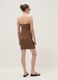 Brown stretch cotton midi dress_2