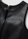 Black set with round-neck dress and striped round-neck top_2