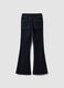 Blue flared stretch-cotton jeans_5