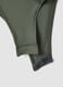 Green stretch jersey bodysuit with ruching, regular fit_5