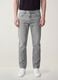 Grey denim jeans in pure cotton, regular fit_3