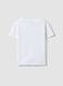 White short-sleeve pure cotton T-shirt with decorative heart_4