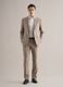 Beige slim-fit checked viscose-blend blazer with lapels_1