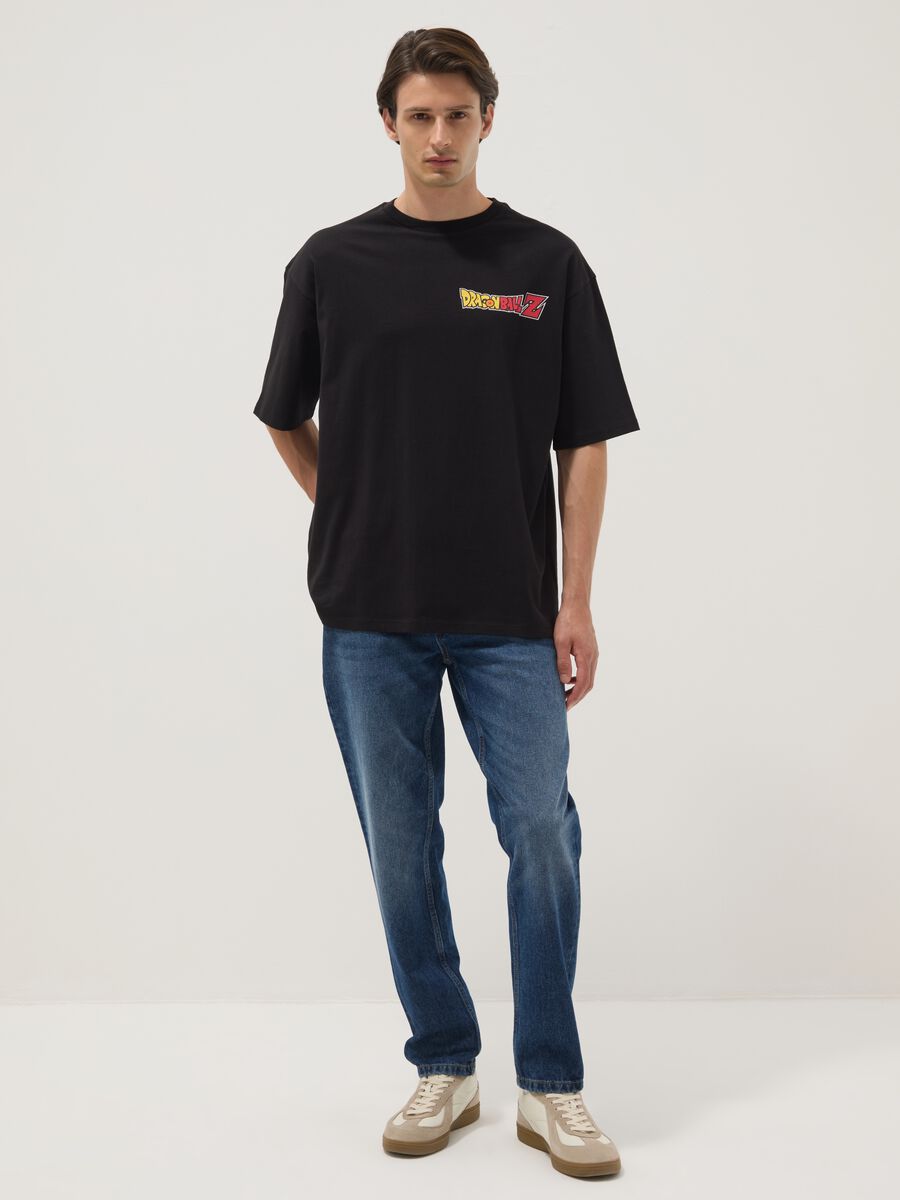 Black pure cotton T-shirt with Dragon Ball Z print_1
