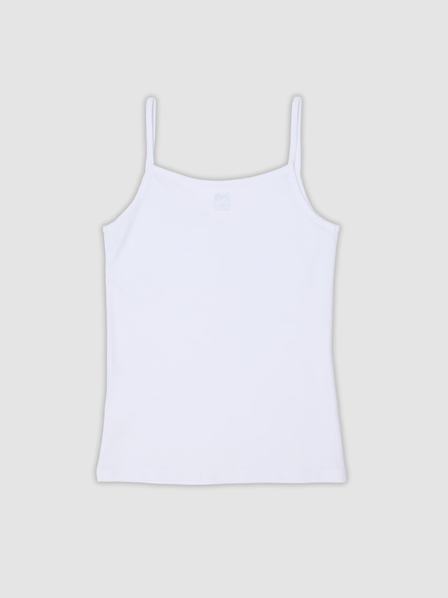 White stretch cotton vest top, regular fit_2