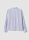 Blue striped pure cotton regular-fit shirt_6