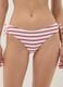Red striped stretch bikini bottoms_1