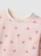 Newborn's regular fit pink pure cotton pyjamas with cherries_2