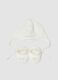 White set with hat and lined booties_0