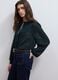 Green regular-fit shirt with buttons and long sleeves_0