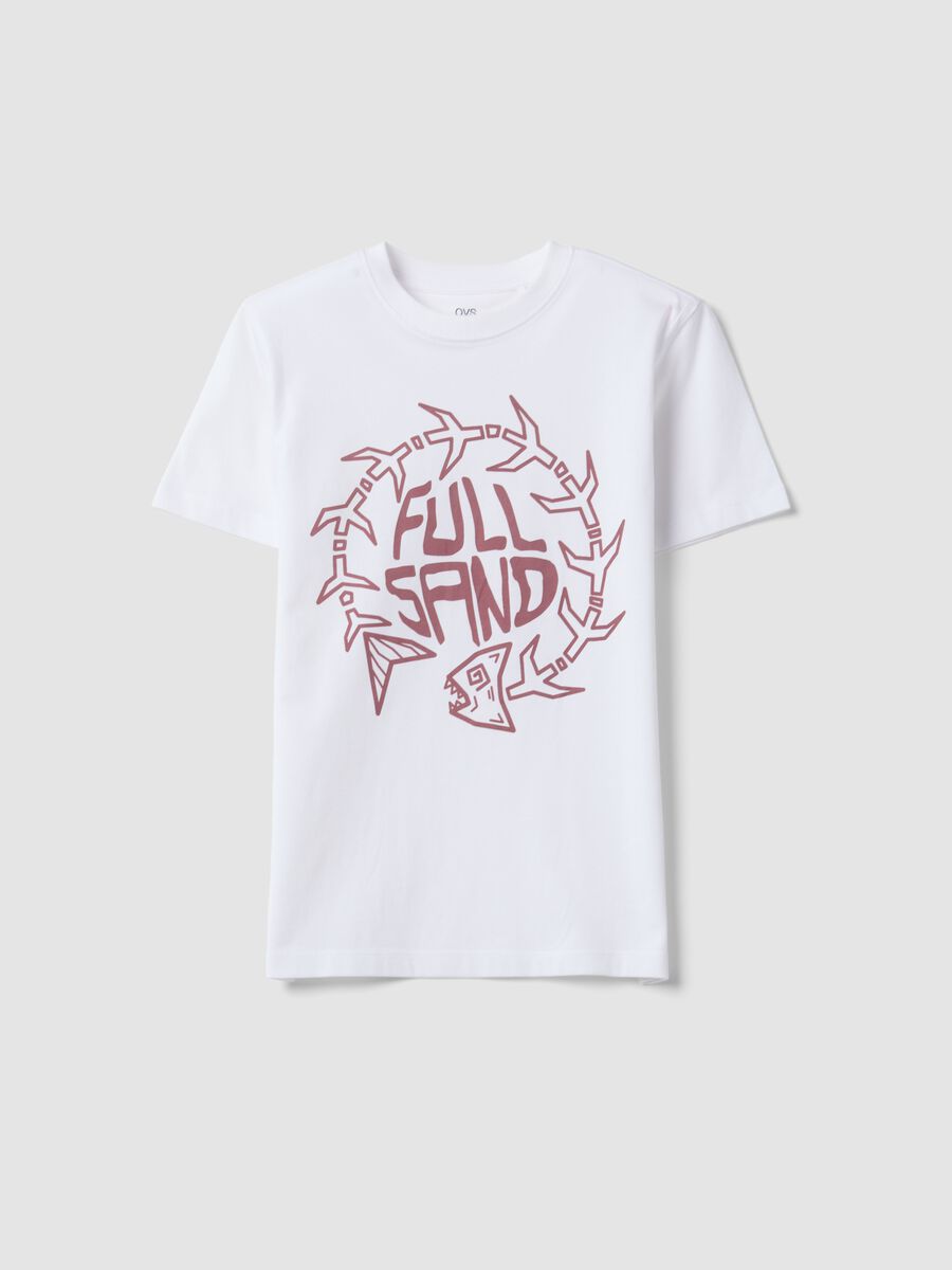 White short-sleeved organic cotton T-shirt_3