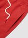 Red swim shorts with elasticated waistband and drawstring_5