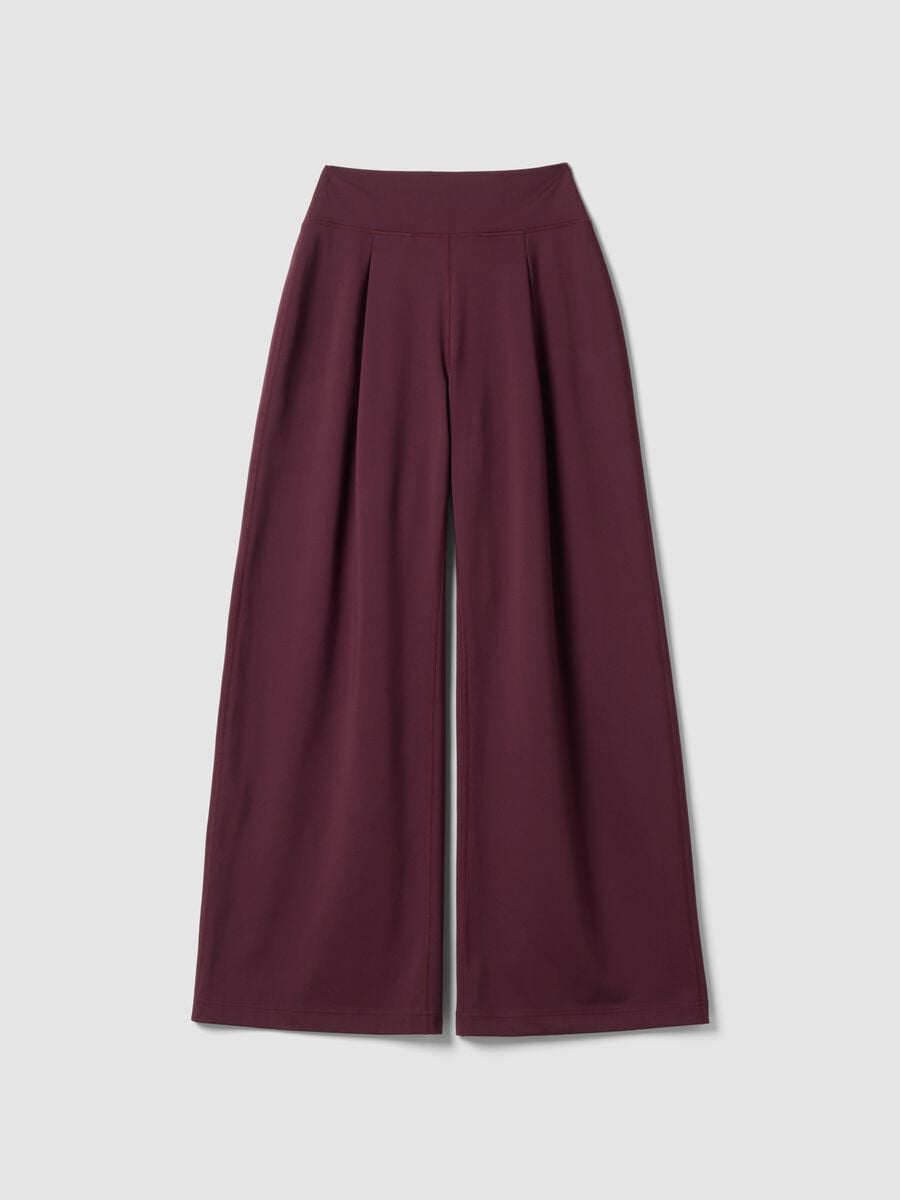 Purple wide-leg stretch sports trousers ALTAVIA STUDIO_5