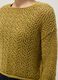 Pure cotton yellow jumper regular fit with perforated pattern_3