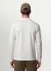 White long-sleeve polo in pure organic cotton piqu&eacute;, regular fit_3