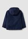 Blue kids&rsquo; rain jacket with hood and zip_1