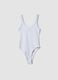 Grey ribbed stretch cotton bodysuit with wide neckline_4