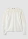 White regular-fit viscose-blend shirt with lace inserts_6