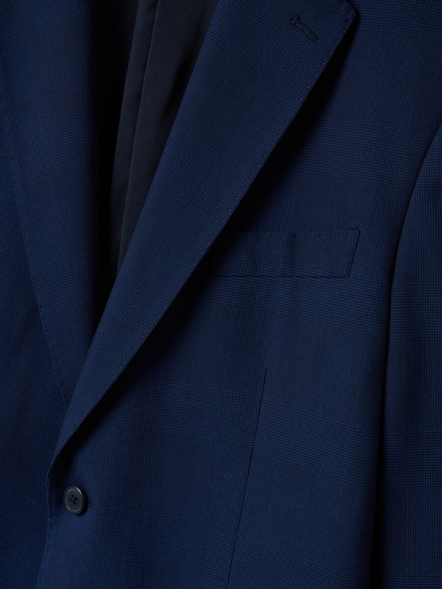 Giacca blu monopetto slim fit_5