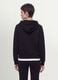 Black cotton-blend hoodie, regular fit_3