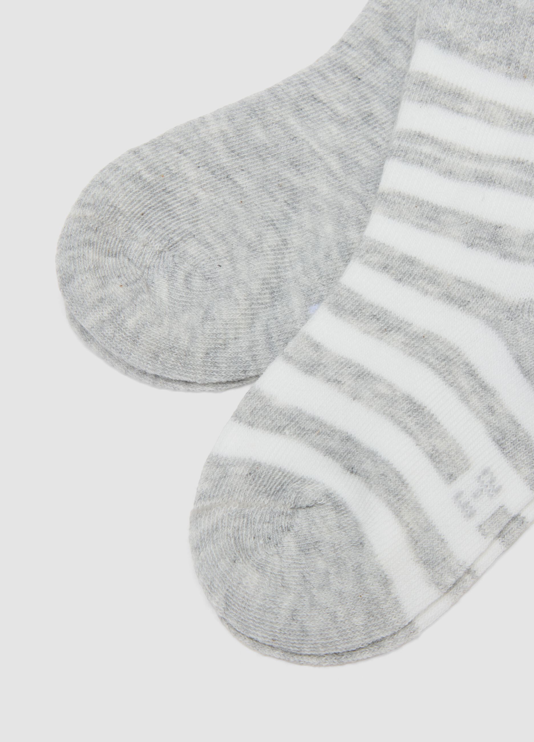 3-pack of grey organic stretch cotton socks