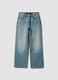 Light blue pure cotton straight-fit jeans_4